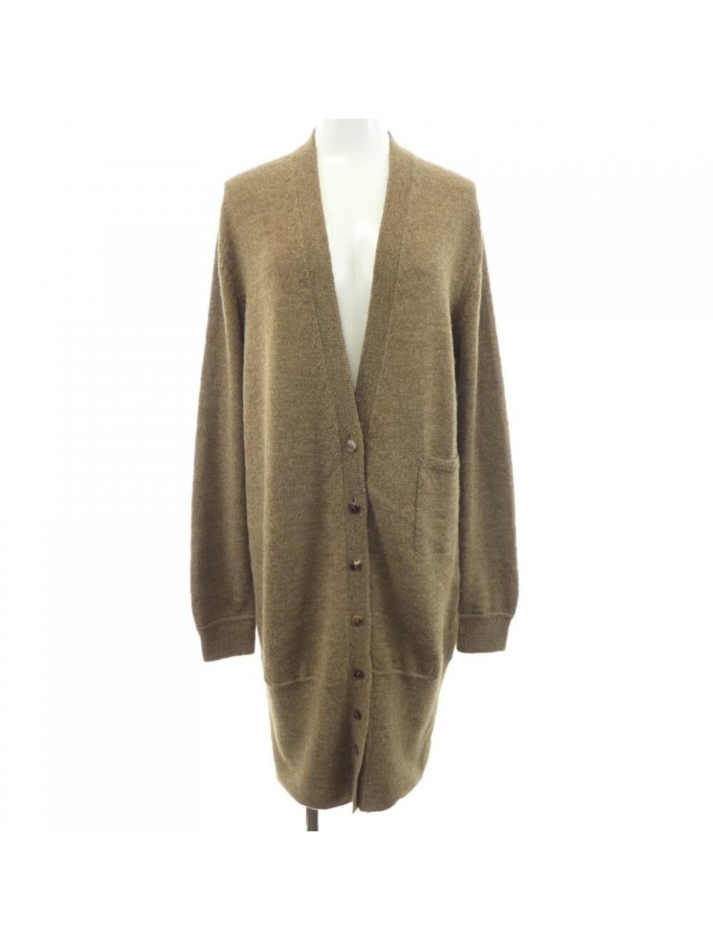Hermes Long Cardigan Beige